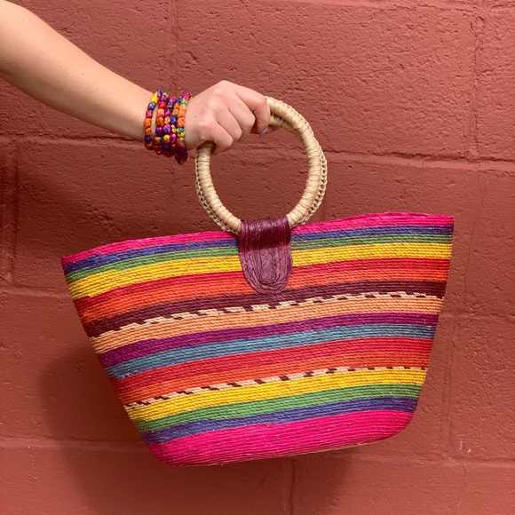 Colorful tote from Mexico! - Picture 2 of 2